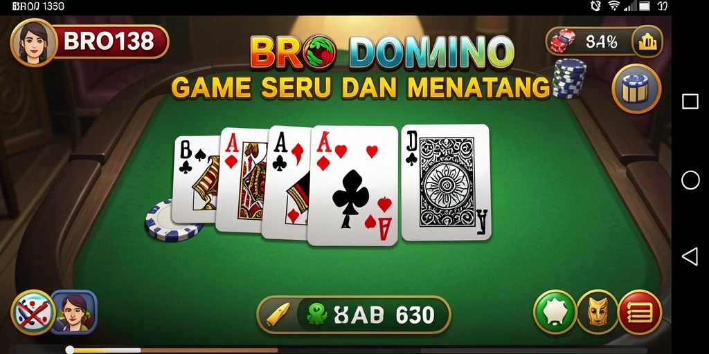 Tampilan menarik dari gameplay Domino yang mendebarkan.