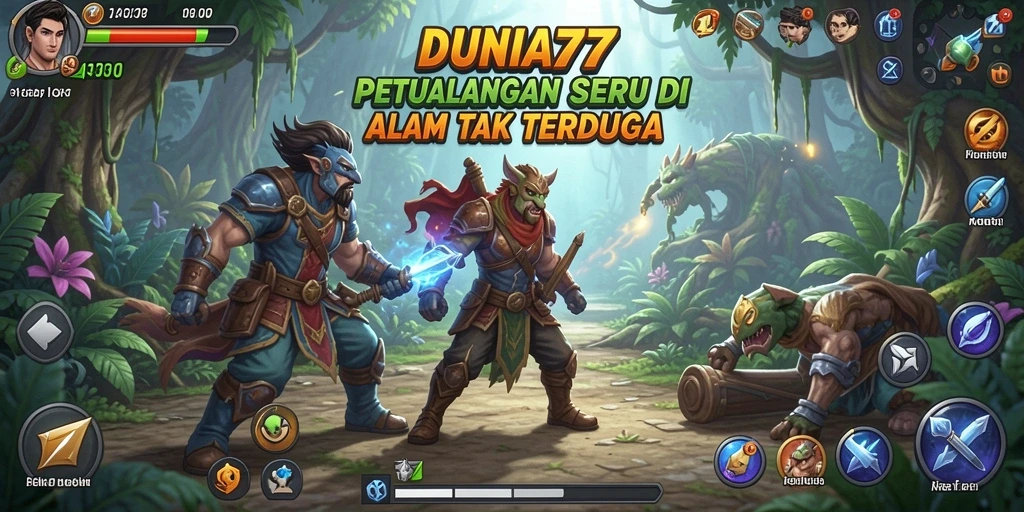Tampilan gameplay seru dengan petualangan yang menantang.