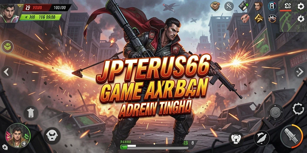 Tangkapan layar gameplay <strong>JPTERUS66</strong> menunjukkan aksi mendebarkan di medan perang.