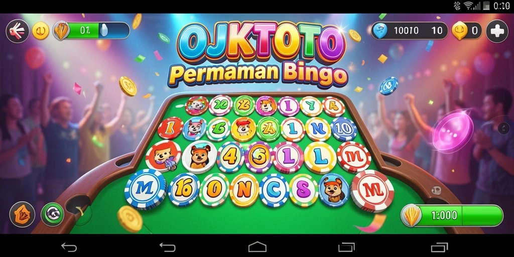 Tampilan screenshot utama OJKTOTO dengan gameplay Bingo yang seru.