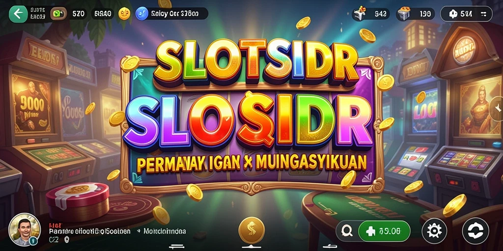 Tampilan gameplay SLOTSIDR dengan berbagai mesin slot yang menarik.