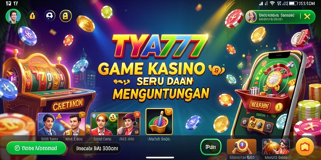 Screenshot gameplay TYA777 menampilkan keseruan permainan Kasino yang menarik.